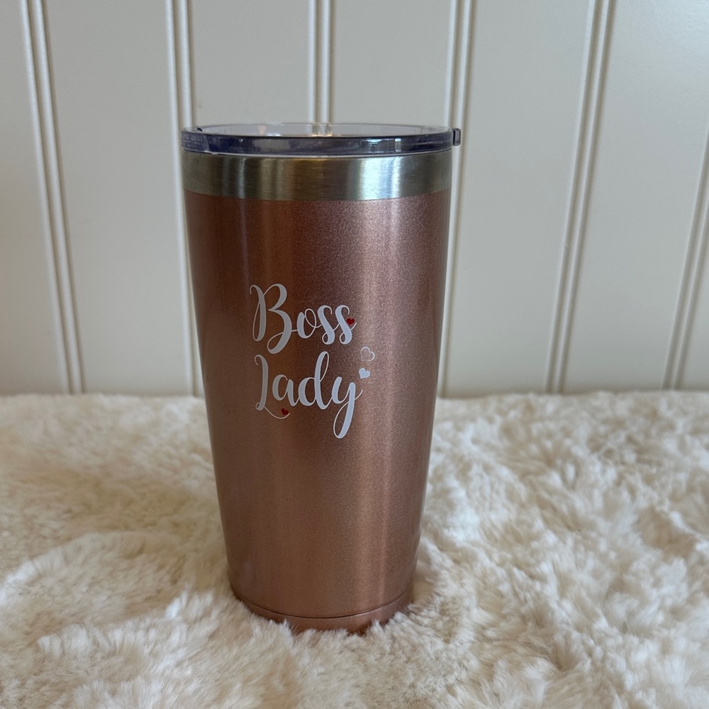 Boss Lady Insulated Tumbler - Rose Gold